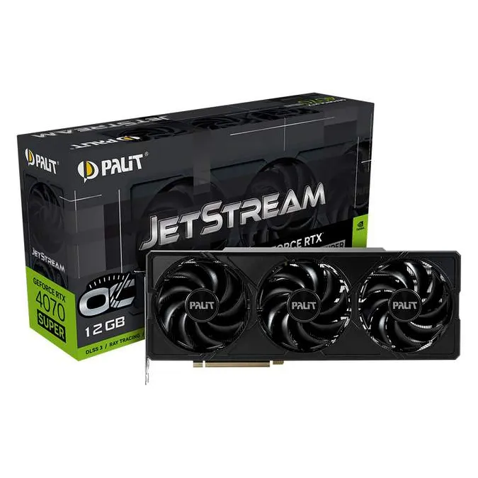 Видеокарта 12Gb PALIT RTX4070 SUPER JETSTREAM OC 12GB NED407ST19K9-1043J