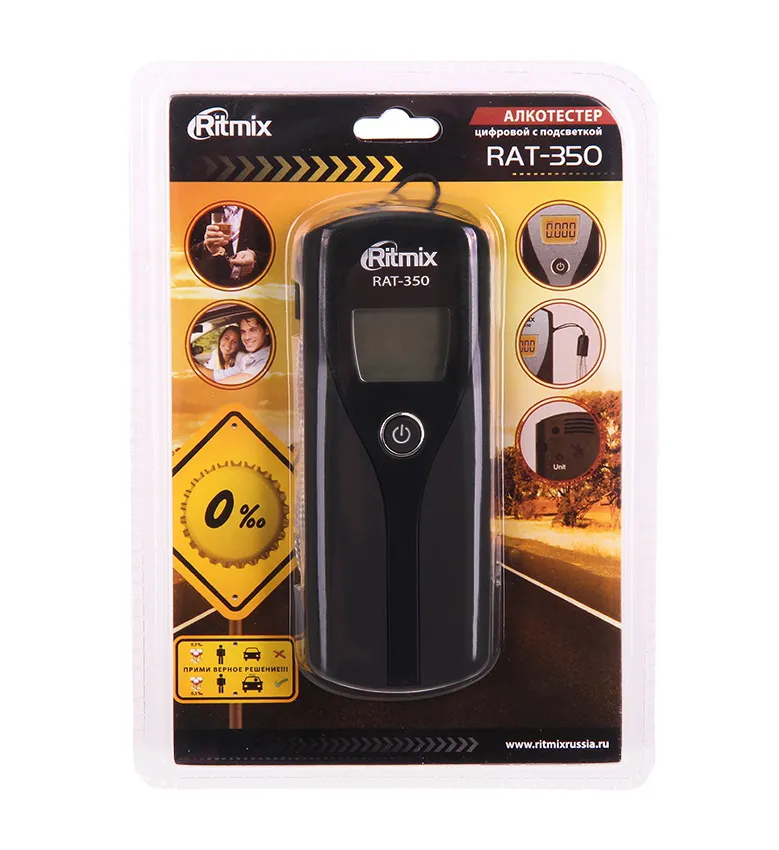 Алкотестер RITMIX RAT-350 Black