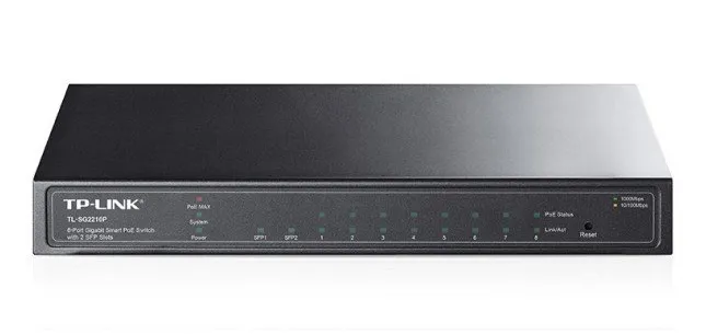 Коммутатор PoE+ Smart Tp-Link T1500G-10PS TL-SG2210P
