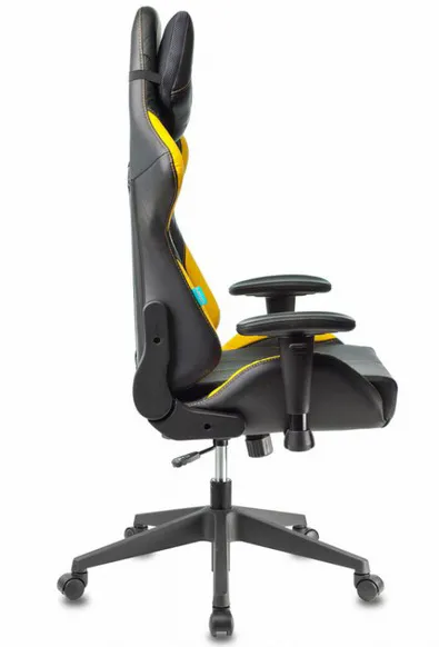 Игровое компьютерное кресло Бюрократ VIKING-5-AERO черный/желтый