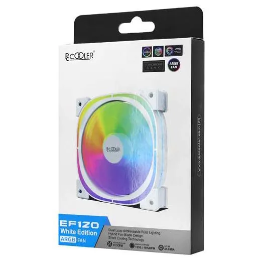 Кулер для корпуса PCCooler EF120 ARGB W