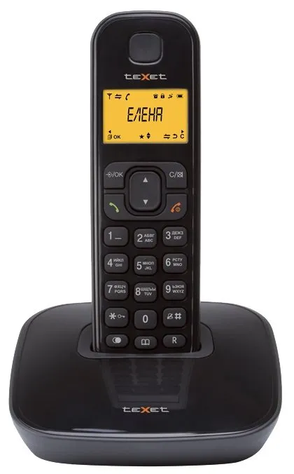 Телефон беспроводной Texet TX-D6705A черный