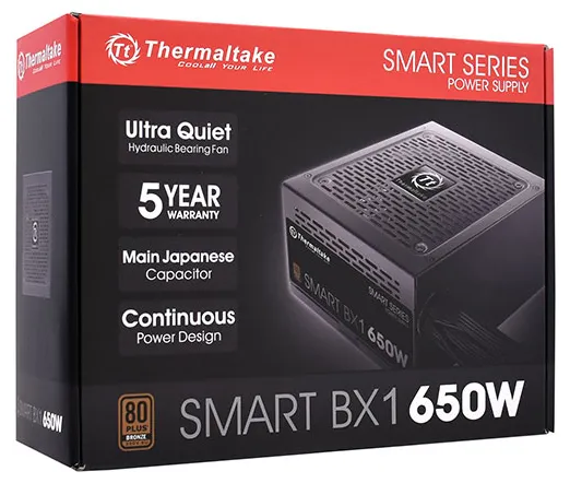 Блок питания 650W Thermaltake Smart BX1 PS-SPD-0650NNSABE-1