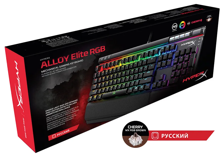 Клавиатура игровая Kingston HyperX Alloy Elite RGB HX-KB2BR2-RU/R1