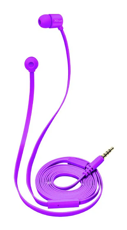 Наушники Trust Duga In-Ear Пурпурный-неон