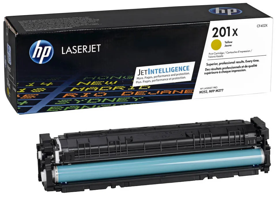 Картридж HP CF402X 201X Yellow