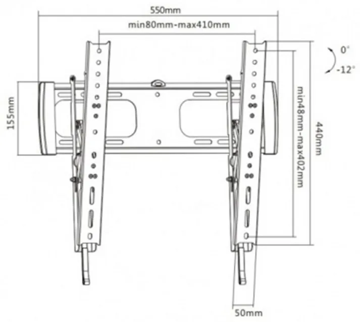 Кронштейн для ТВ и мониторов Brateck LP27-44T