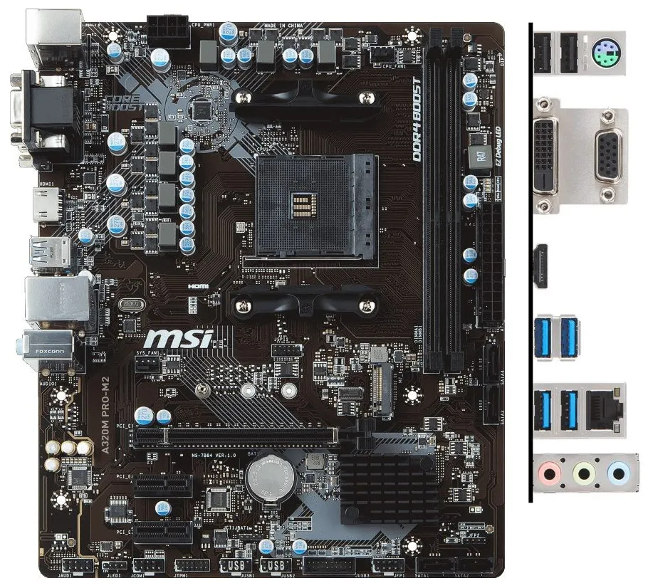 Материнская плата MSI A320M PRO-M2 V2