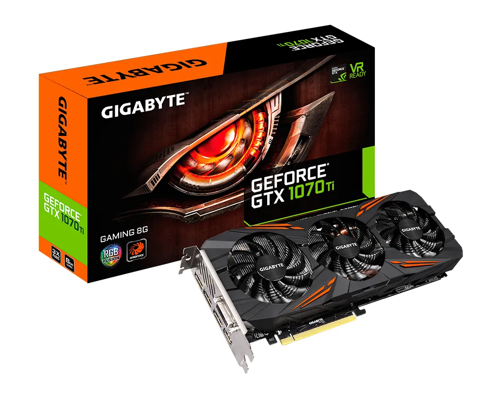Видеокарта Gigabyte GTX 1070Ti Gaming GV-N107TGAMING-8GD 8Gb