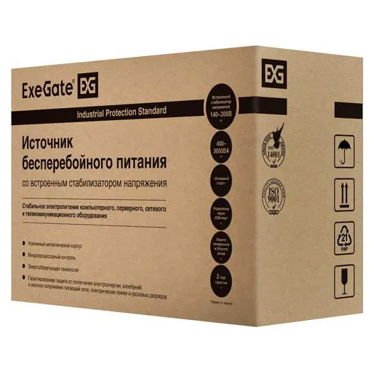 ИБП ExeGate UNB-600.LED.AVR.2SH
