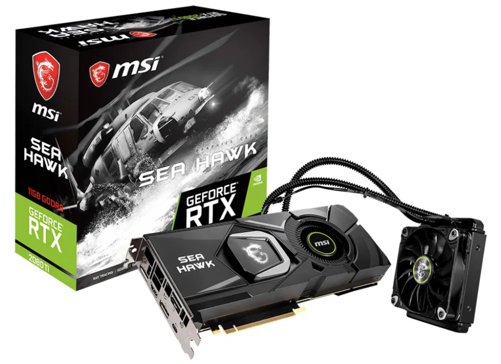 Видеокарта MSI GeForce RTX 2080 SEA HAWK X