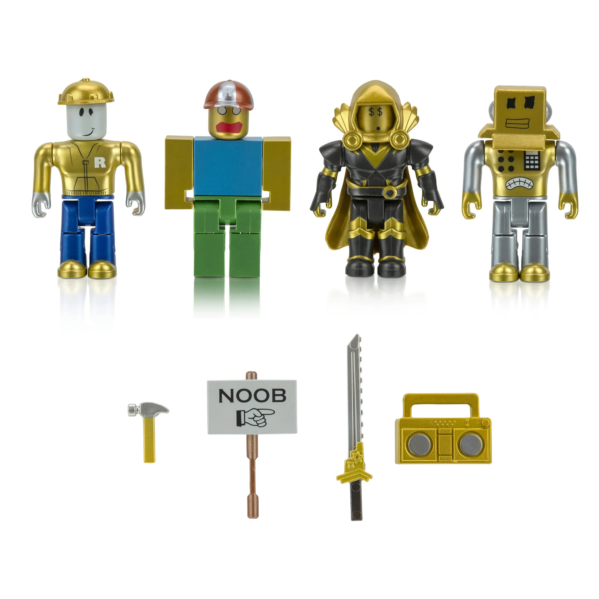 Фигурка Jazwares Four Figure Pack Roblox Icons - 15th Anniversary Gold Collect