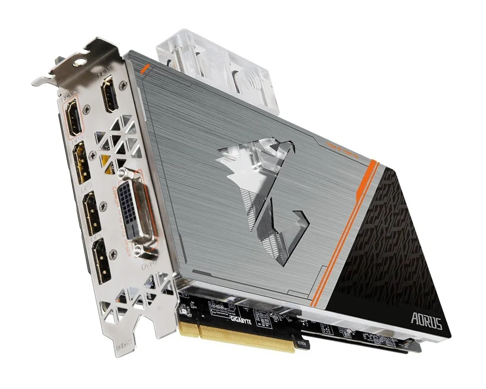 Видеокарта Gigabyte GTX 1080 Ti Waterforce GV-N108TAORUSX AORUS 11Gb