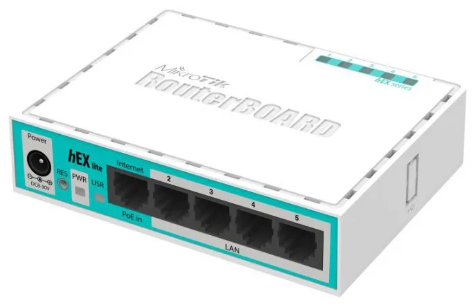 Маршрутизатор MikroTik RB750r2 hEX lite