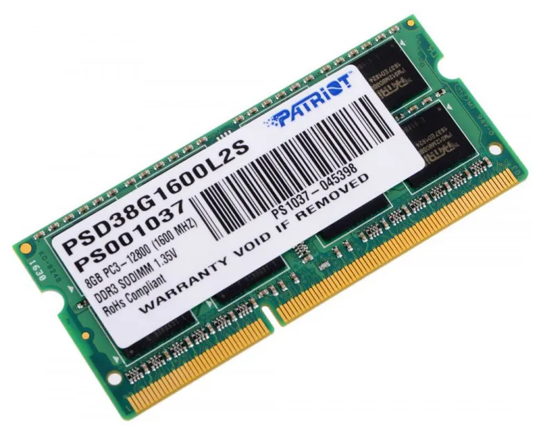 Оперативная память 8 GB Patriot PSD38G1600L2S