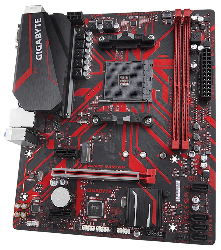 Материнская плата Gigabyte B450M GAMING