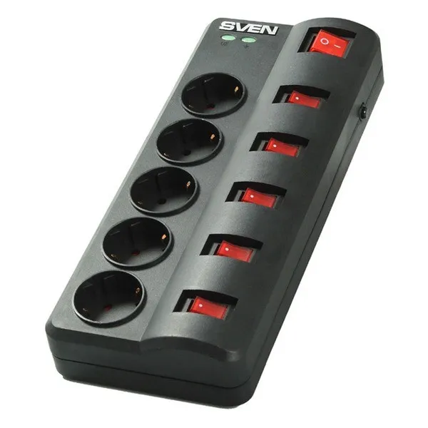 Сетевой фильтр SVEN Surge Protector Fort 5м