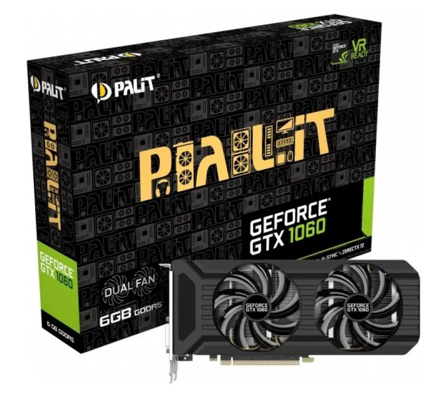 Видеокарта PALIT GTX1060 DUAL 6Gb NE51060015J9-1061D