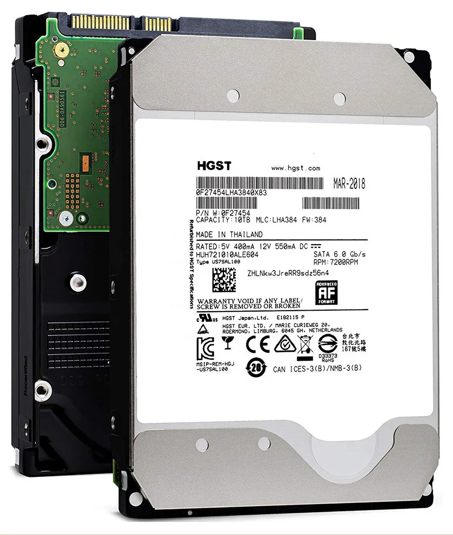 Жесткий диск 10TB WD ULTRASTAR He10 HUH721010ALE604 0F27454