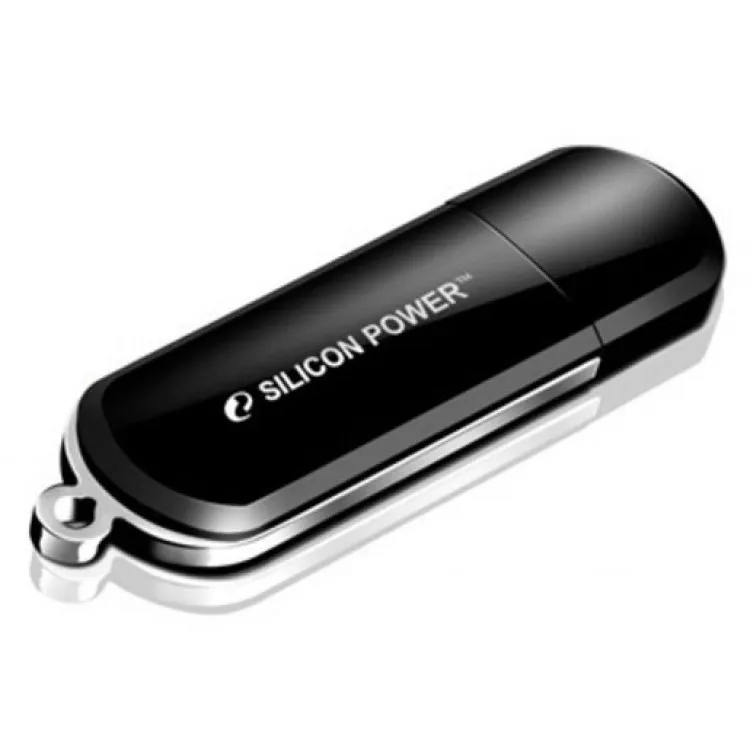 USB flash  64GB Silicon Power, LuxMini 322, SP064GBUF2322V1K, USB 2.0, black