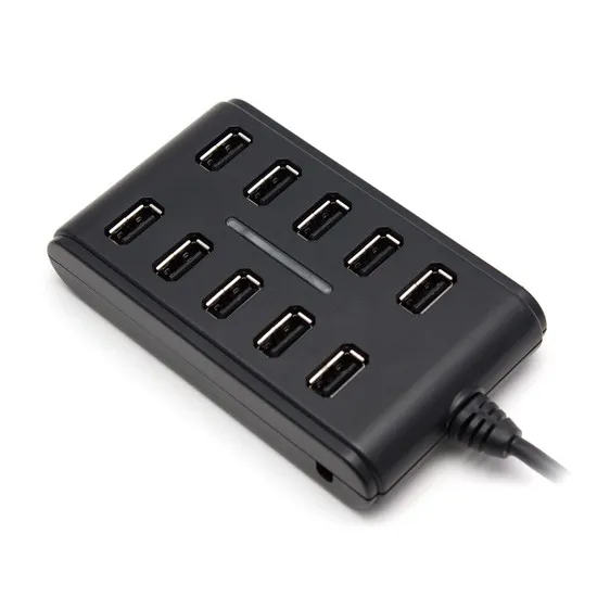 Расширитель USB Deluxe DUH10001BK Чёрный