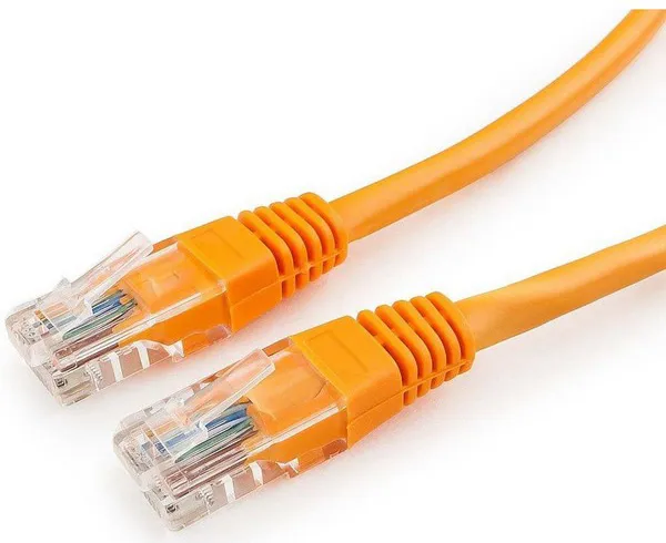 Патч корд UTP 5e-Cat 1 m Cablexpert PP12-1M/O оранжевый