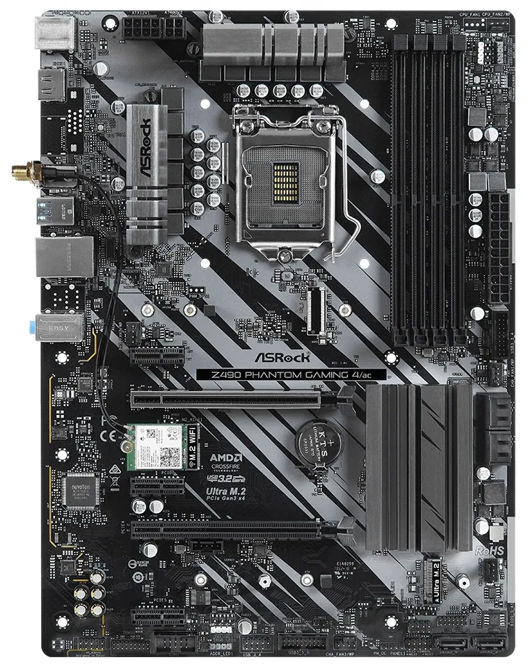 Материнская плата ASRock Z490 PHANTOM GAMING 4/AC