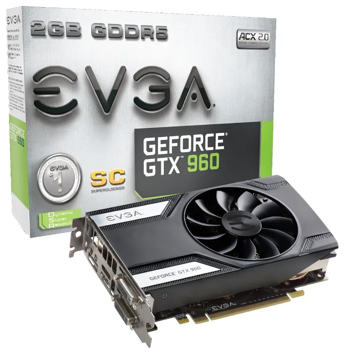 Видеокарта 2 Gb GeForce GTX 960 Superclocked