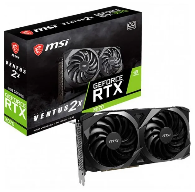 Видеокарта 8Gb MSI RTX 3070 VENTUS 2X 8G LHR