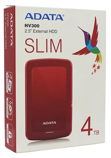 Внешний жесткий диск 4 TB ADATA HV300 AHV300-4TU31-CRD