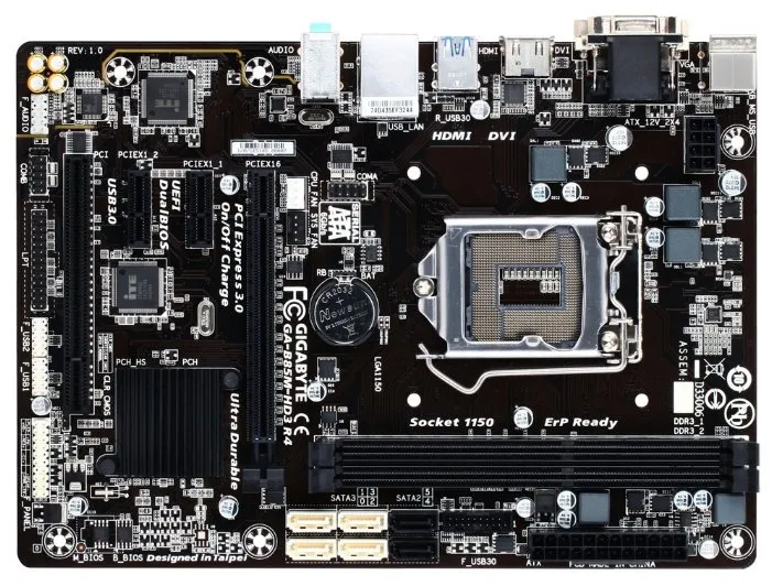 Материнская плата Gigabyte GA-B85M-HD3 R4