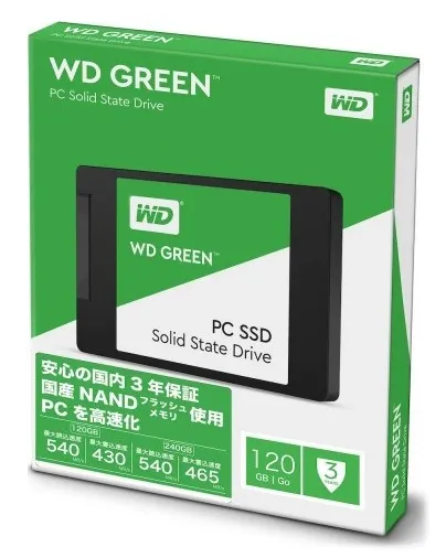 SSD накопитель 120ГБ WD Green 3D NAND WDS120G2G0A