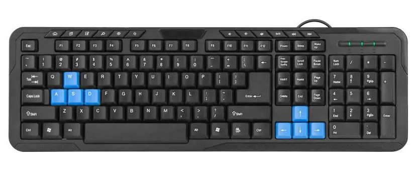 Клавиатура проводная Defender OfficeMate HM-430 RU черный
