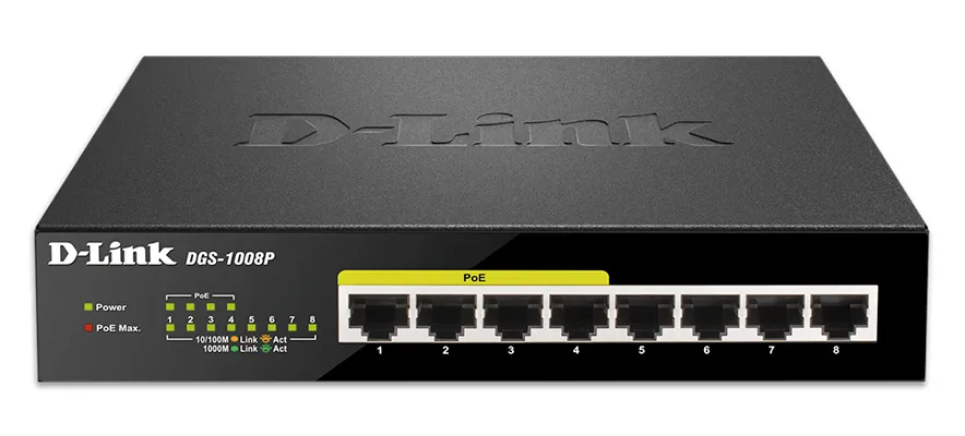 Коммутатор D-Link DGS-1008P/D1A