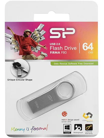 USB флешка 64GB Silicon Power Firma F80 SP064GBUF2F80V1S Silver