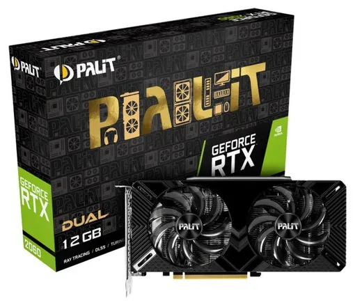 Видеокарта 12Gb PALIT RTX2060 DUAL 12G NE62060018K9-1160C