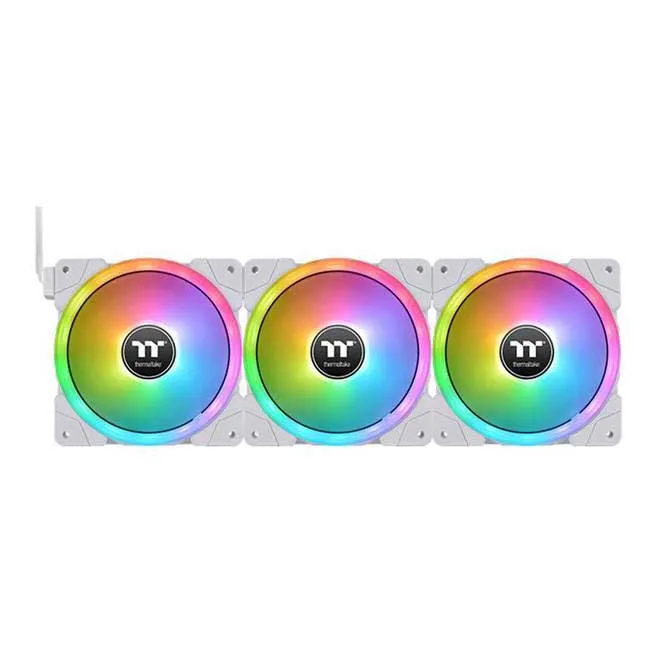 Кулер для корпуса Thermaltake SWAFAN EX12 RGB PC Cooling Fan White (3-Fan Pack)