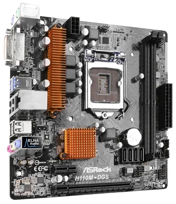 Материнская плата ASRock H110M-DGS