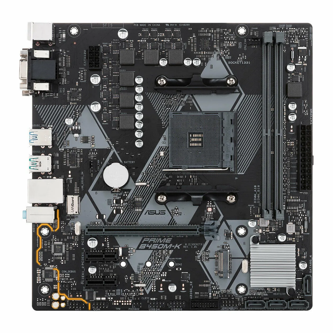 Материнская плата ASUS PRIME B450M-K