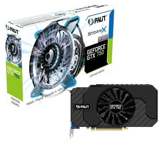 Видеокарта Palit  1 Gb PA-GTX750 StormX OC GeForce GTX 750
