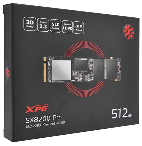 SSD накопитель 512 GB ADATA XPG SX8200 Pro ASX8200PNP-512GT-C