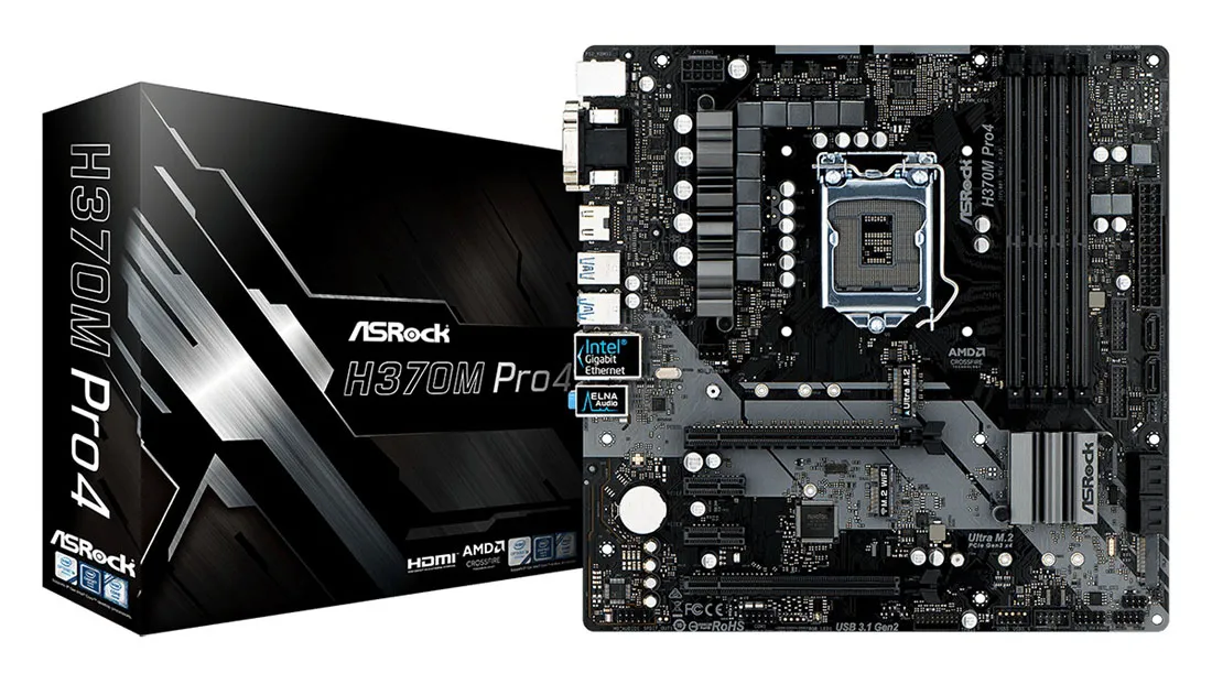 Материнская плата ASRock H370M PRO4 90-MXB750-A0UAYZ