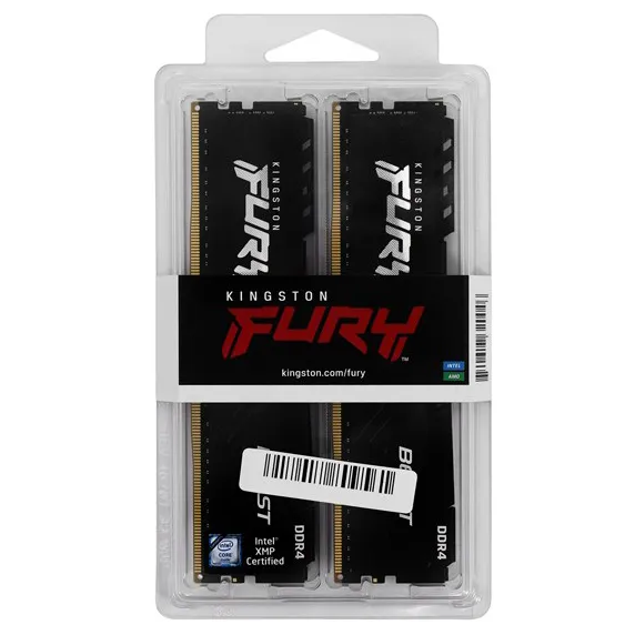 Оперативная память 8 GB kit Kingston Fury Beast KF432C16BBK2/8