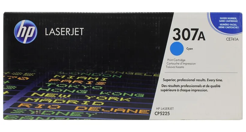 Картридж HP Europe CE741AH Голубой