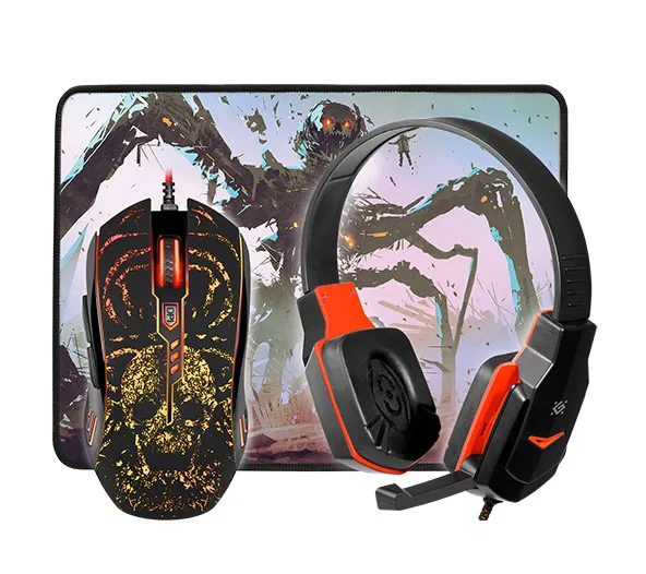 Гарнитура+мышь+коврик для мыши Defender Nemesida MHP-128