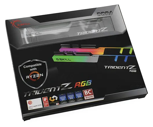 Оперативная память 16 GB kit G.Skill Trident Z RGB AMD F4-3200C14D-16GTZRX