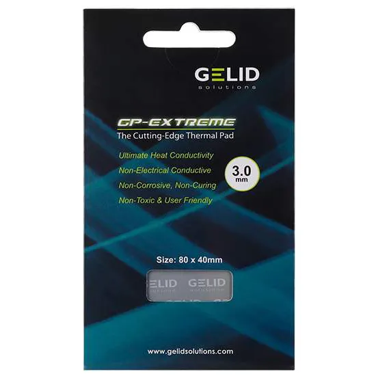 Термопрокладка Gelid GP-Extreme 80x40x3mm 2.8g/cm3