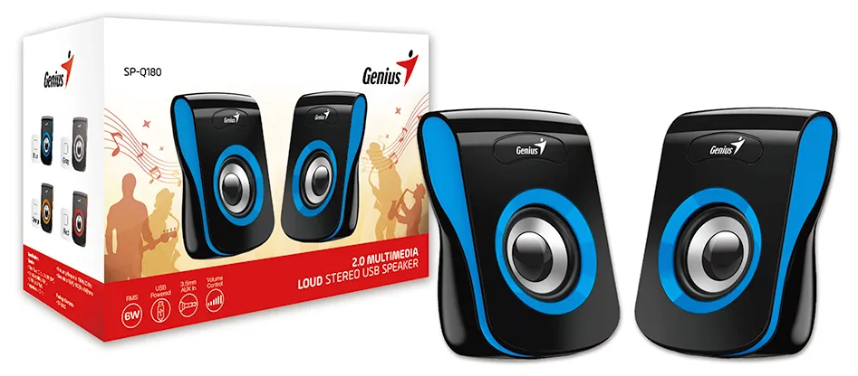 Колонки Genius SP-Q180 Голубые