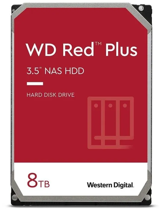 Жесткий диск для NAS систем 8Tb Western Digital RED Plus WD80EFBX