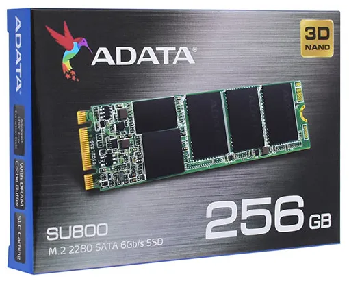SSD накопитель 256 GB  ADATA SU800  ASU800NS38-256GT-C M.2